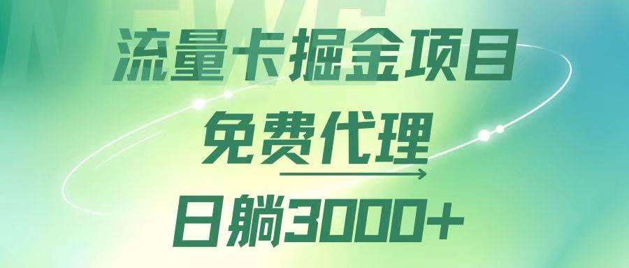 揭秘流量卡代理暴利项目，日赚3000+秘诀，多渠道推广轻松变现