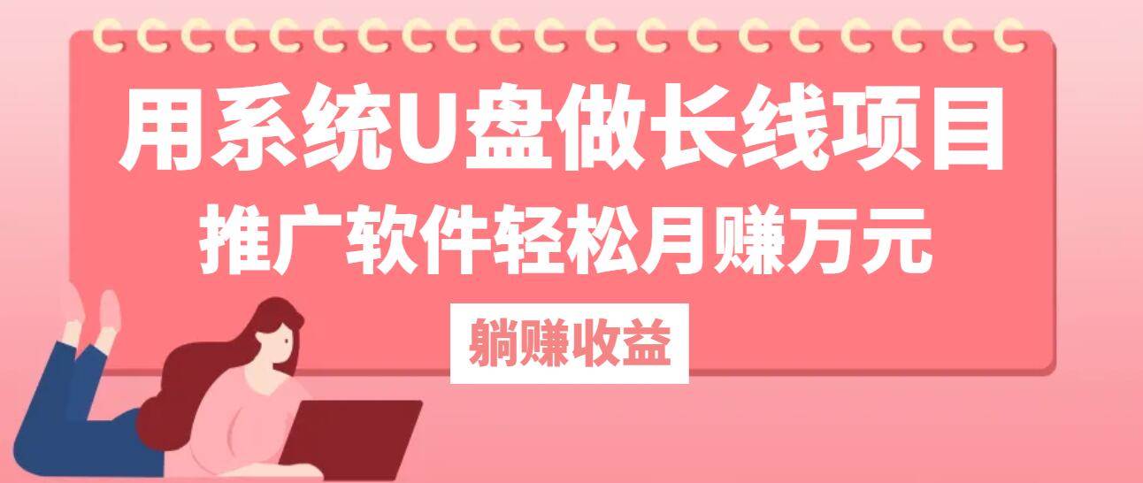 系统U盘长线盈利项目揭秘：月赚万元实战教程+软件资源